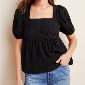 Maeve | NWT Batia Textured Babydoll Top